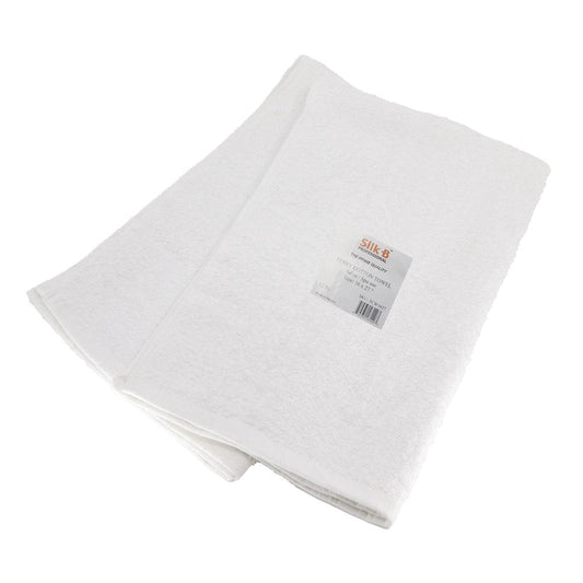 Silk B Professional Terry Cotton Towel - White