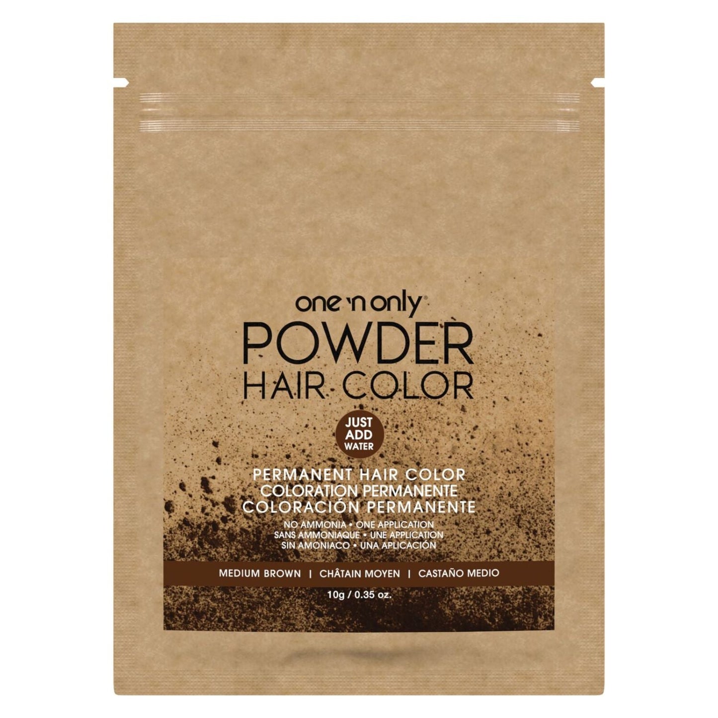 One 'n Only Powder Permanent Hair Color Packet - Medium Brown