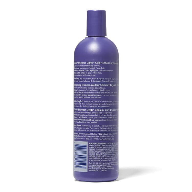 Clairol Professional Shimmer Lights Purple Shampoo for Blonde & Silver Hair 8oz