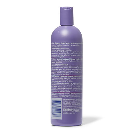 Clairol Professional Shimmer Lights Purple Conditioner for Blonde & Silver Hair 16oz