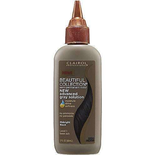 Beautiful Collection Semi-Permanent Advanced Gray Solution - 1A Midnight Black - Beautiful Black Hair