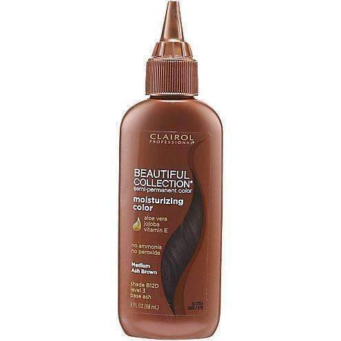 Beautiful Collection Semi-Permanent Haircolor 12D Medium Ash Brown - Beautiful Black Hair