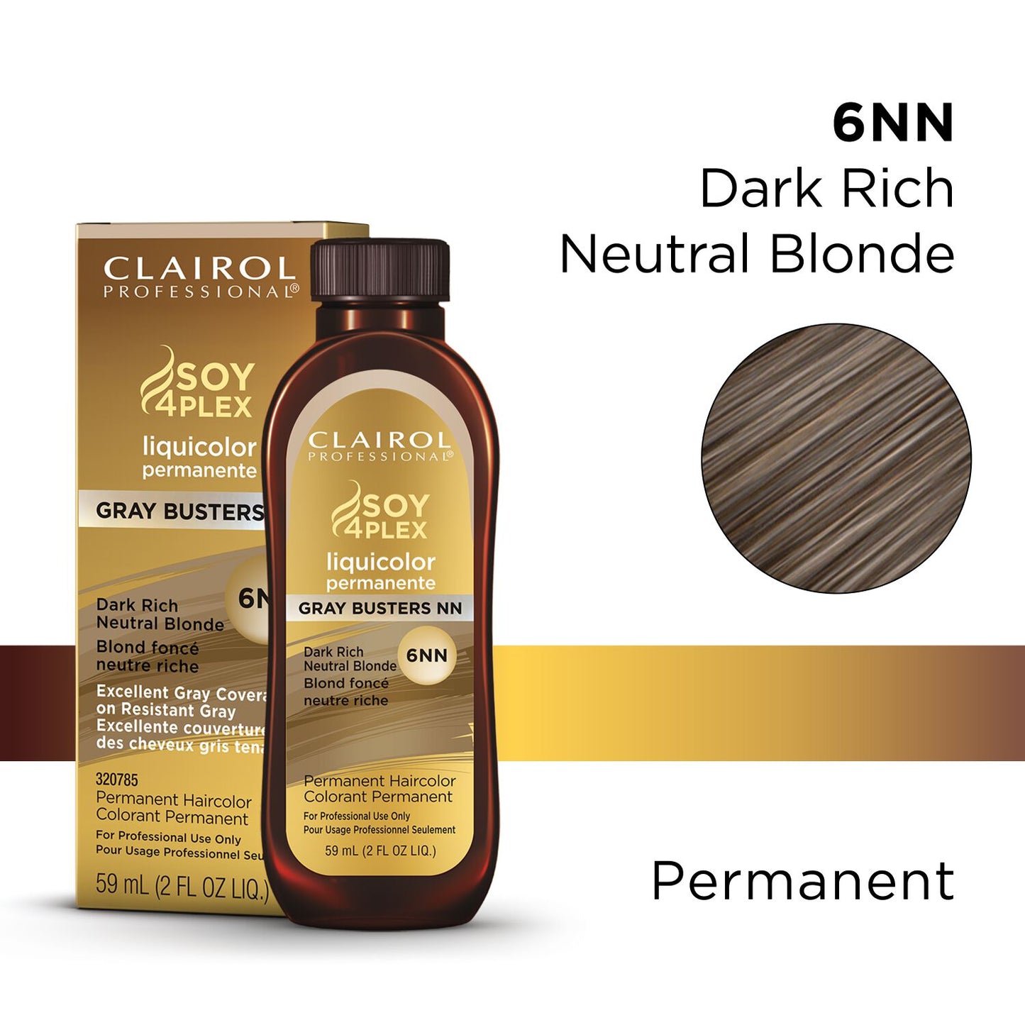 Clairol Professional SOY4PLEX LiquiColor Permanent Hair Color - 6NN Dark Rich Neutral Blonde