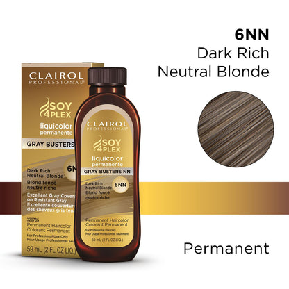 Clairol Professional SOY4PLEX LiquiColor Permanent Hair Color - 6NN Dark Rich Neutral Blonde