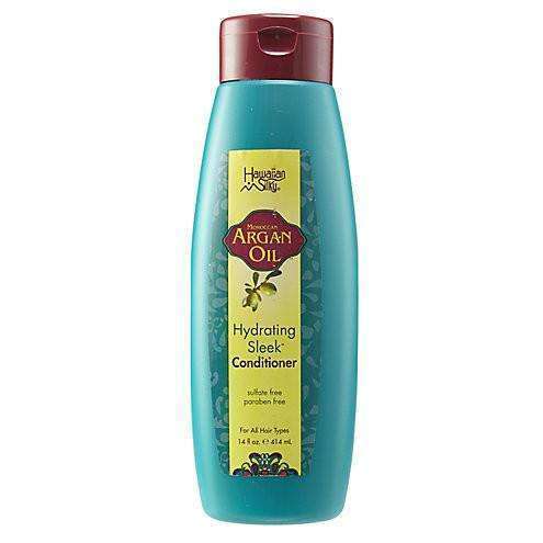 Hawaiian Silky Argan Oil Hydrating Sleek Conditioner - Beautiful Black Hair
