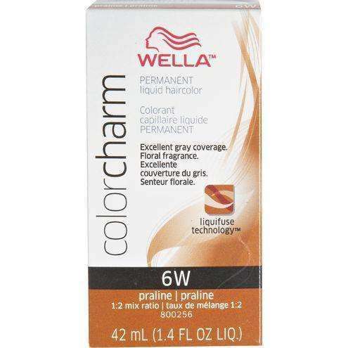 Wella Color Charm Permanent Liquid Hair Color - 6W Praline - Beautiful Black Hair