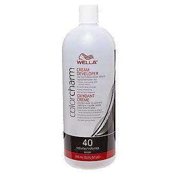Wella Color Charm 40 Volume Creme Developer - Beautiful Black Hair