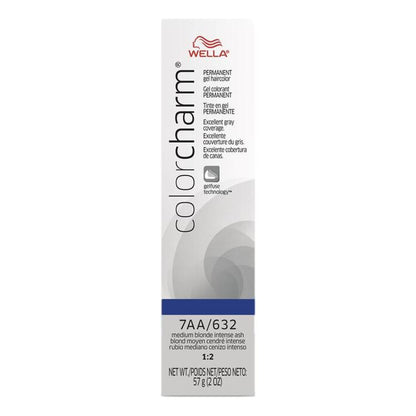 Wella Color Charm Gel Permanent Hair Color - 7AA/632 Medium Ash Blonde
