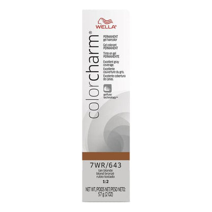 Wella Color Charm Gel Permanent Hair Color - 7WR/643 Tan Blonde