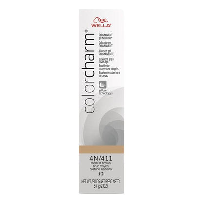 Wella Color Charm Gel Permanent Hair Color - 4N/411 Medium Brown