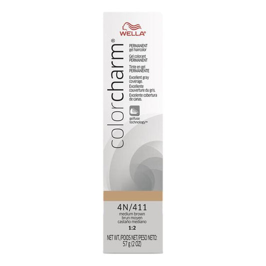 Wella Color Charm Gel Permanent Hair Color - 4N/411 Medium Brown