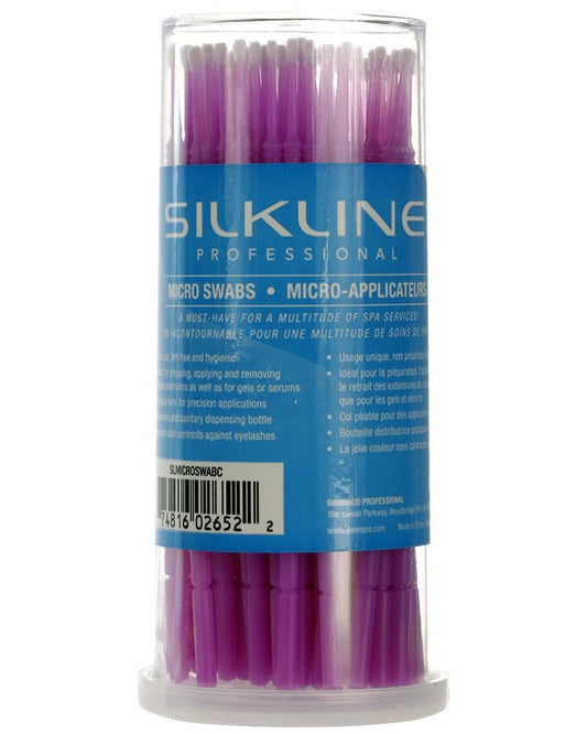 Silkline Disposable Micro-Swab & Applicators for Eyelash 100pcs