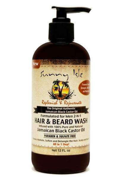 Sunny Isle Jamaican Black Castor Oil Men 2 In 1 Hair & Beard Wash - Beautiful Black Hair