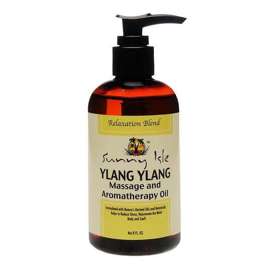 SUNNY ISLE Massage & Aromatherapy Oil Ylang Ylang (8oz)