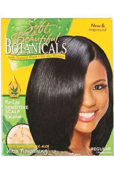 Soft & Beautiful Botanicals No Lye Sensitive Scalp Relaxer Regular - Beautiful Black Hair