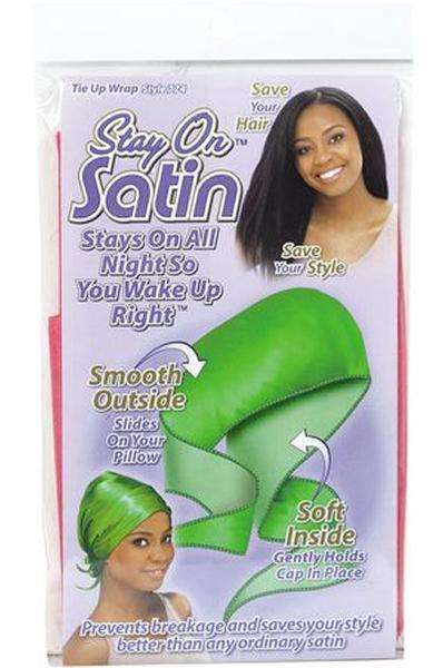 Stay On Satin Tie Up Wrap - 774 Assorted - Beautiful Black Hair