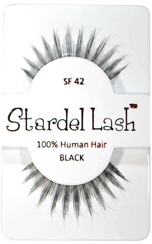 Stardel Lash 100% Human Hair Lashes - SF 42 Black - Beautiful Black Hair