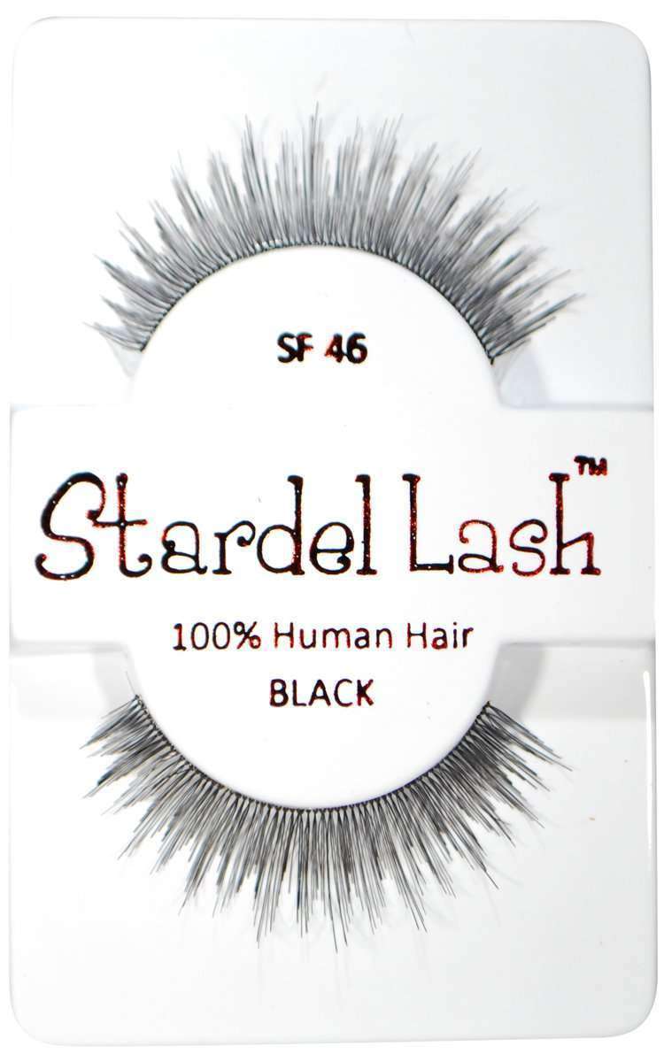 Stardel Lash 100% Human Hair Lashes - SF 46 Black - Beautiful Black Hair