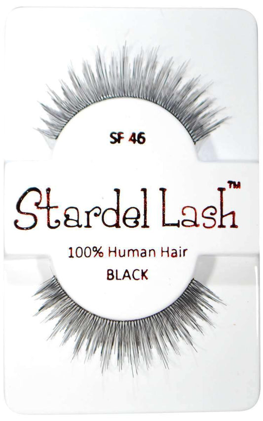 Stardel Lash 100% Human Hair Lashes - SF 46 Black - Beautiful Black Hair