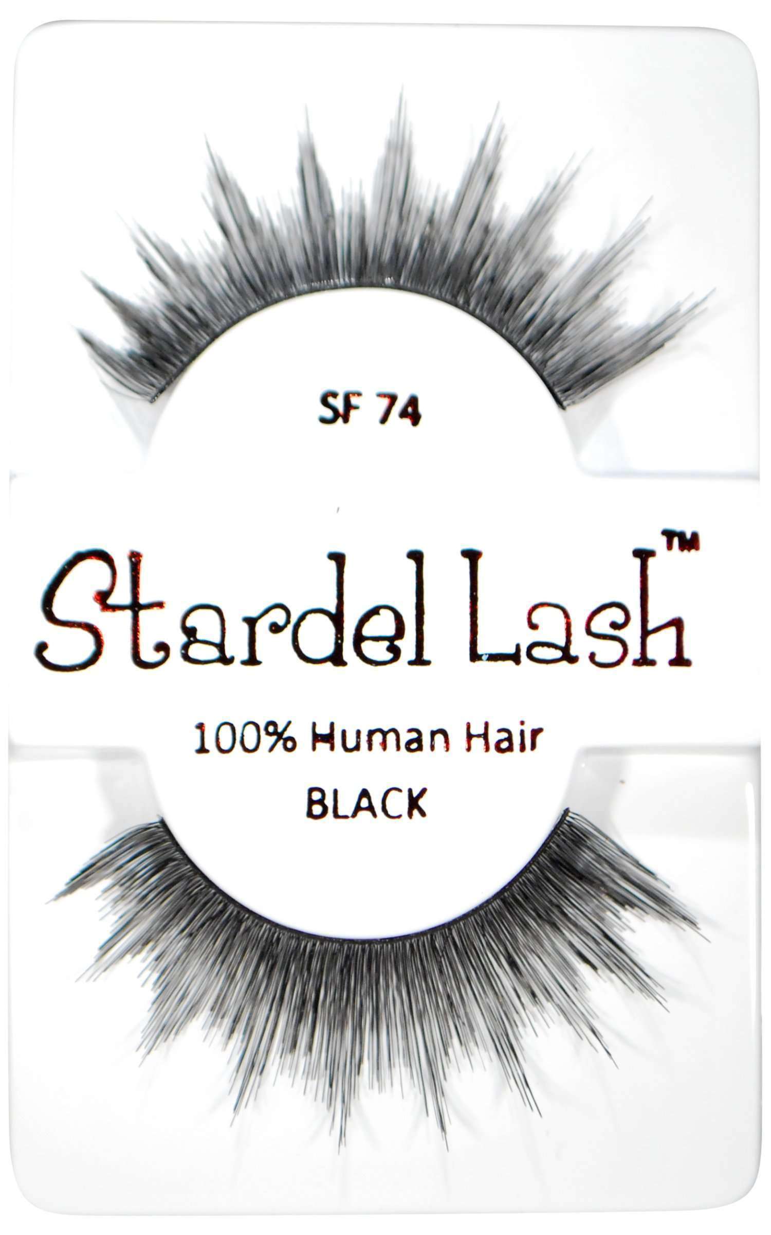 Stardel Lash 100% Human Hair Lashes - SF 74 Black - Beautiful Black Hair