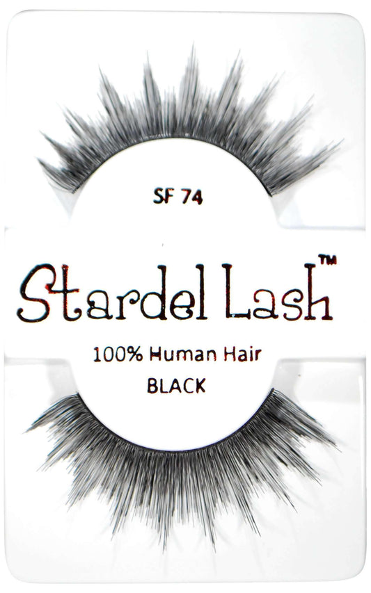 Stardel Lash 100% Human Hair Lashes - SF 74 Black - Beautiful Black Hair