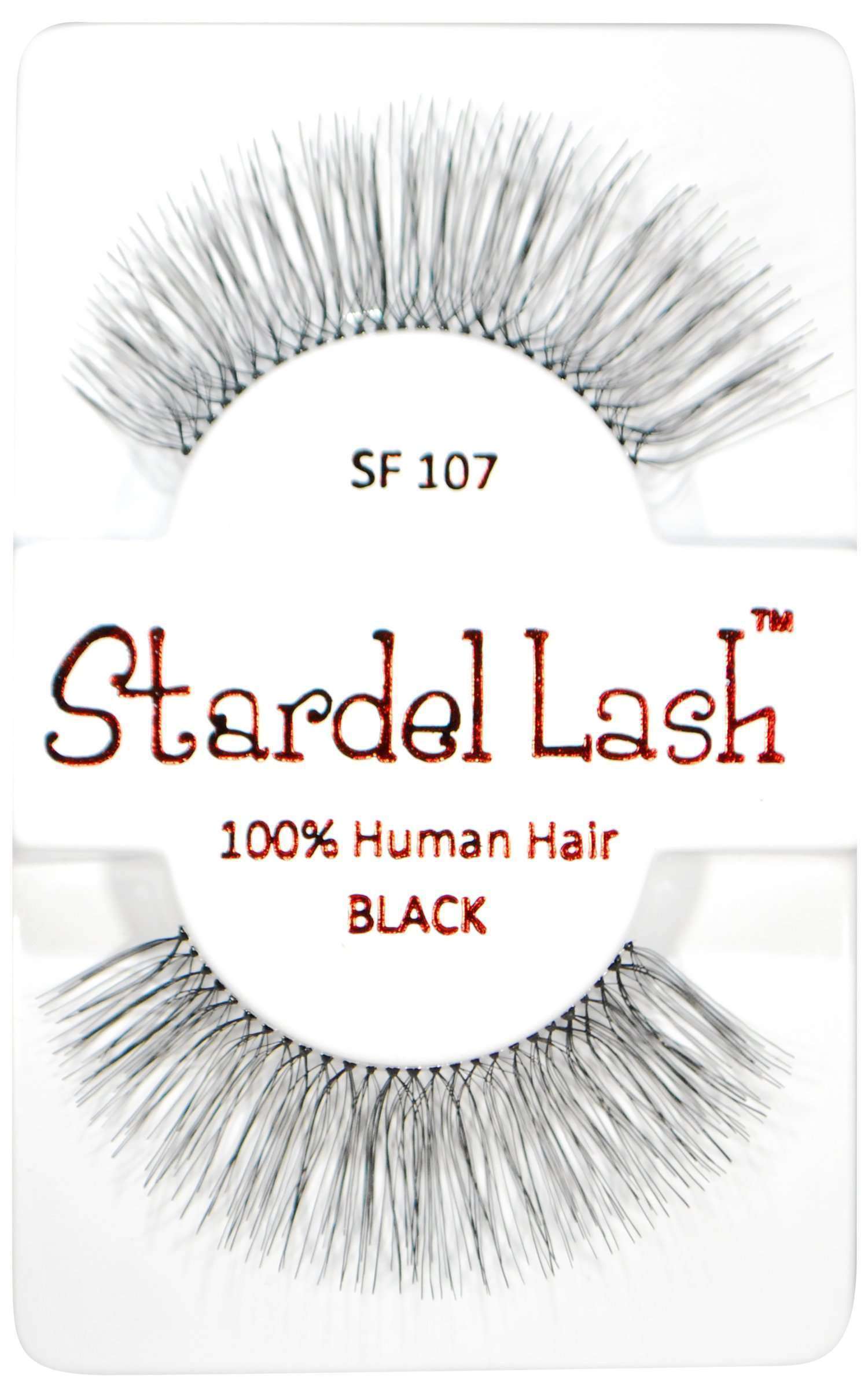 Stardel Lash 100% Human Hair Lashes - SF 107 Black - Beautiful Black Hair