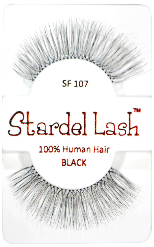 Stardel Lash 100% Human Hair Lashes - SF 107 Black - Beautiful Black Hair