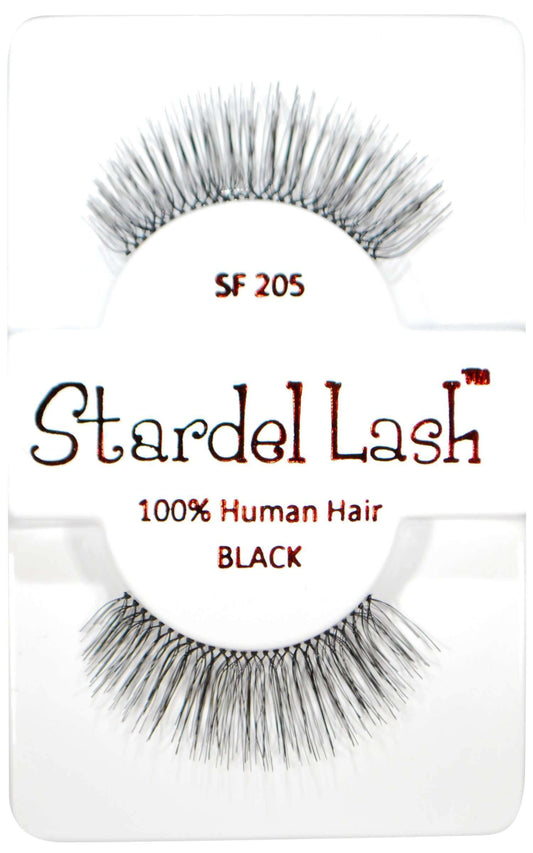 Stardel Lash 100% Human Hair Lashes - SF 205 Black - Beautiful Black Hair