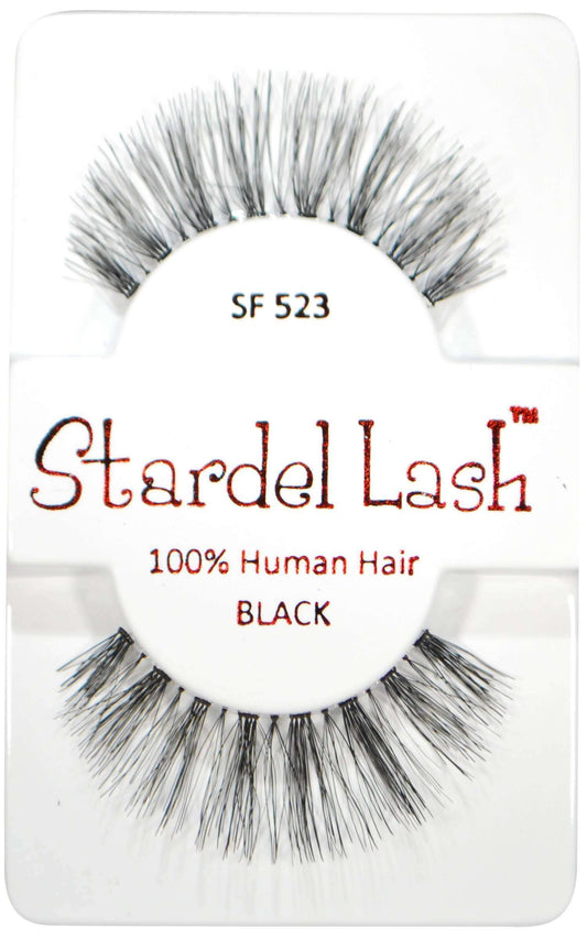 Stardel Lash 100% Human Hair Lashes - SF 523 Black - Beautiful Black Hair