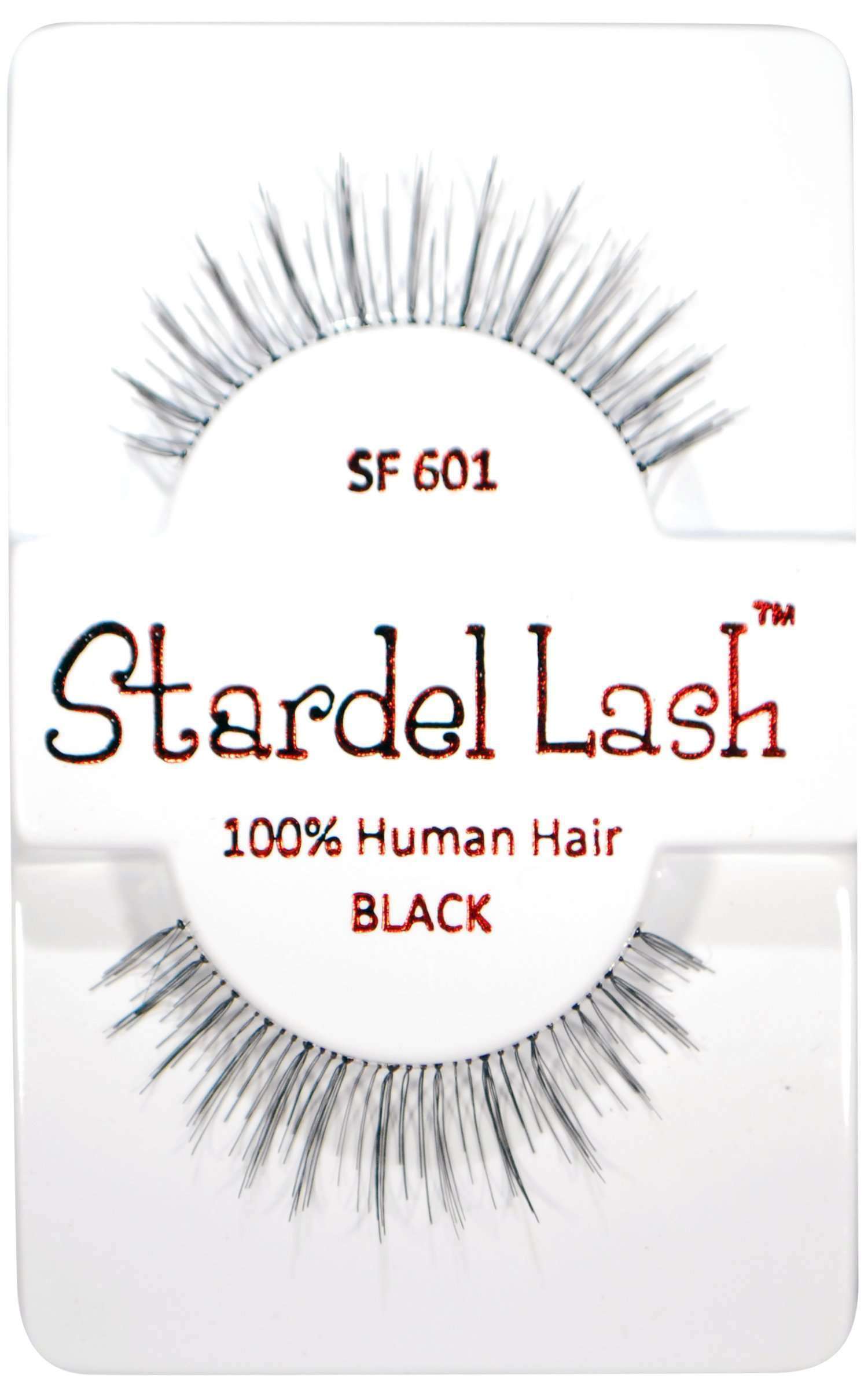 Stardel Lash 100% Human Hair Lashes - SF 601 Black - Beautiful Black Hair