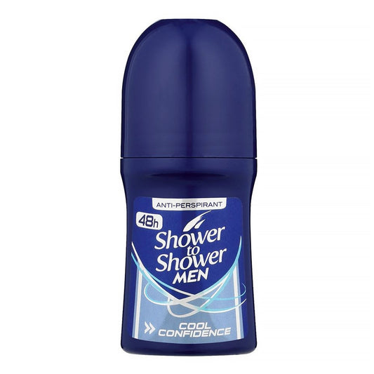 Shower To Shower Men's Roll On Deodorant - Cool Confidence