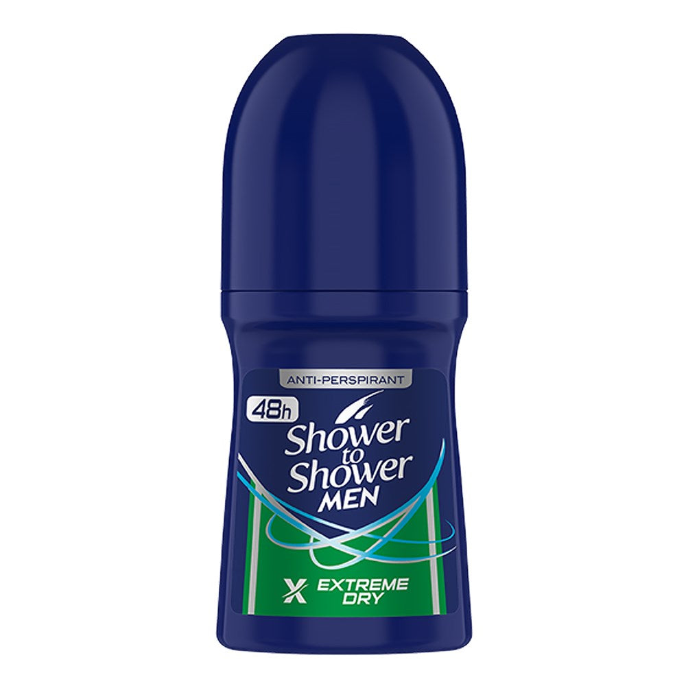 Shower To Shower Men's Roll On Deodorant - Extreme Dry