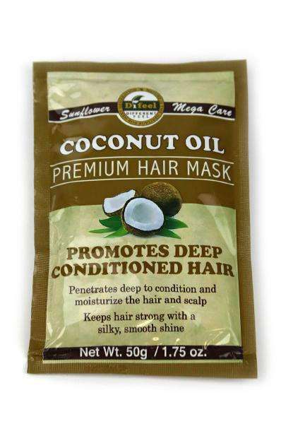 Sunflower Difeel Premium Hair Mask - Coconut Oil - Beautiful Black Hair