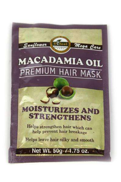 Sunflower Difeel Premium Hair Mask - Macadamia Oil - Beautiful Black Hair