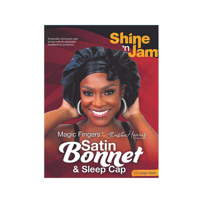 Shine 'n Jam Magic Fingers Satin Bonnet & Sleep Cap