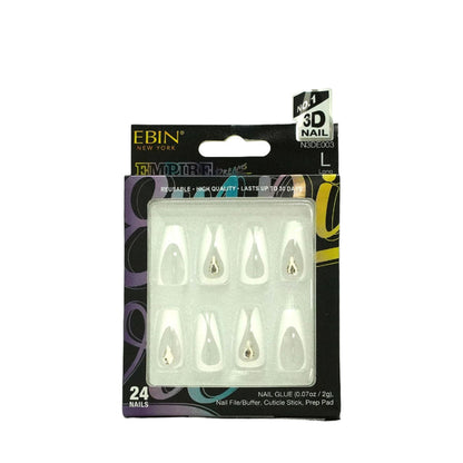 EBIN Press-On Nails Empire Dreams #N3DE003 Long