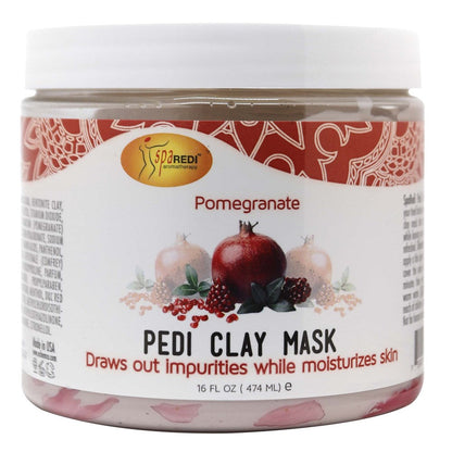 Spa Redi Pedi Clay Mask - Pomegranate