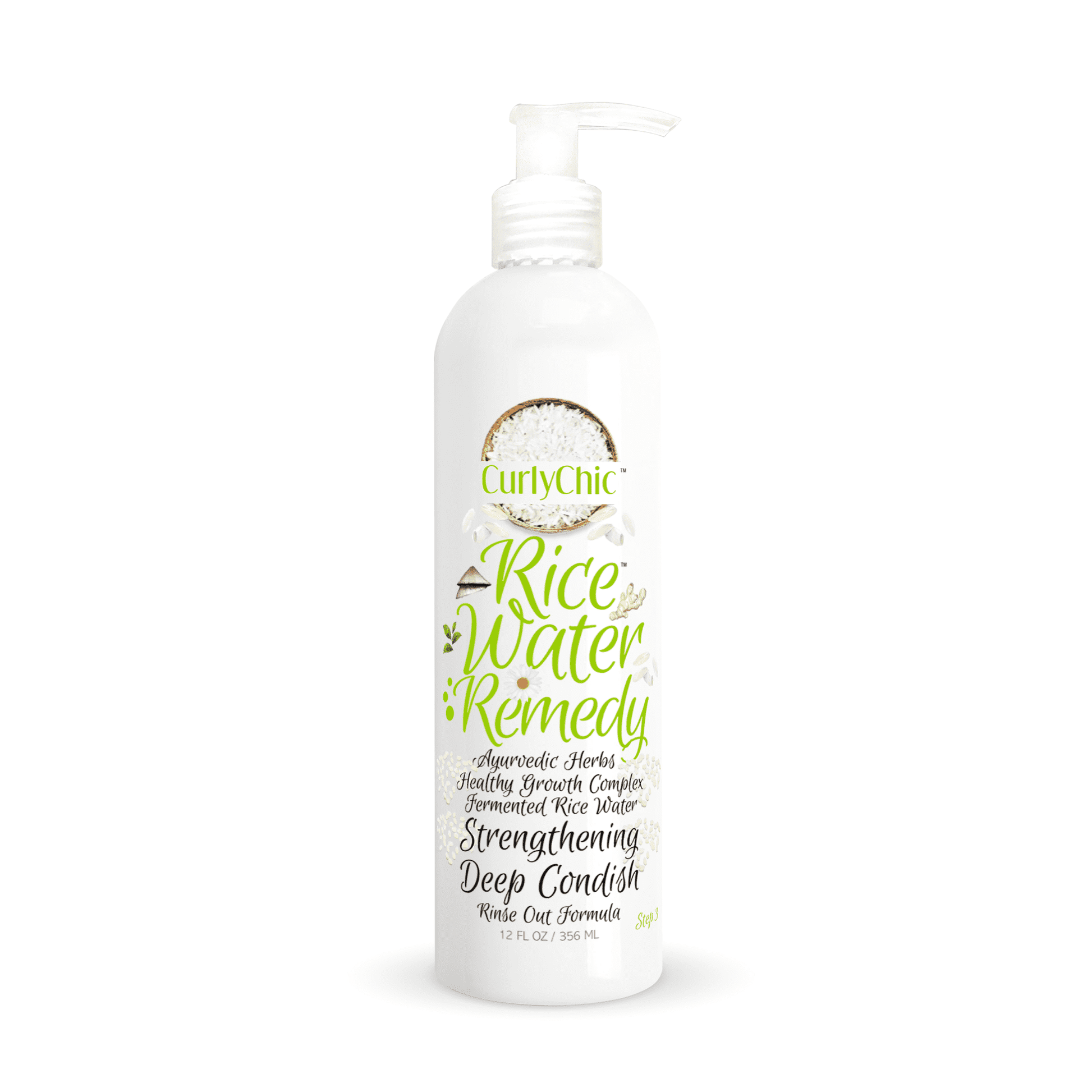 Curly Chic Rice Water Remedy Strengthening Deep Condish - Beautiful Black Hair