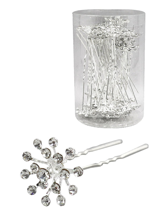 Magic Gold Fashion Hair Pins #3032B Silver