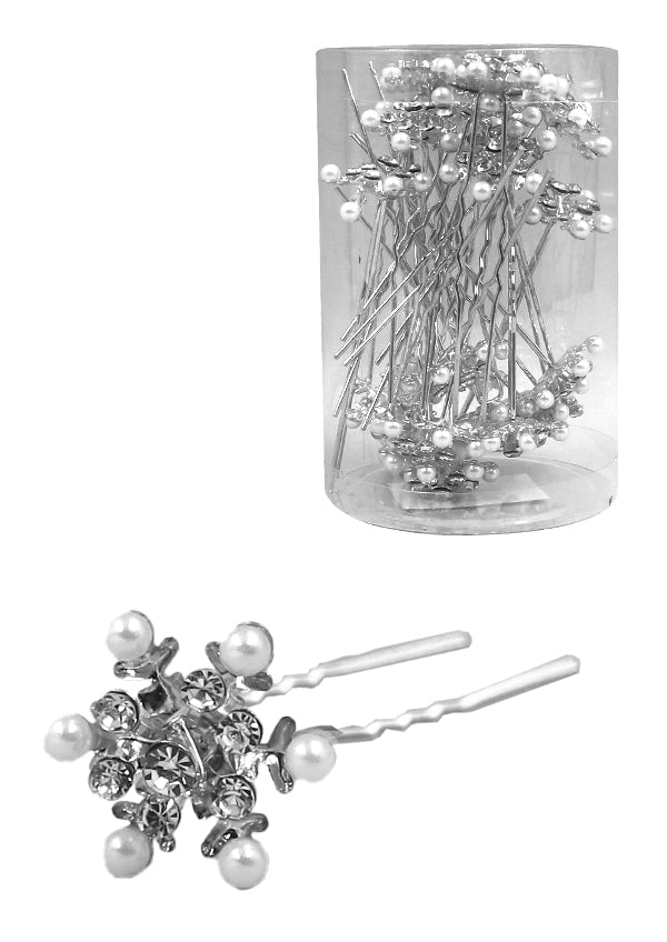 Magic Gold Fashion Hair Pins #7661 Silver
