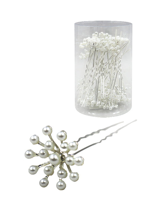 Magic Gold Fashion Hair Pins 20pcs #7665 Silver