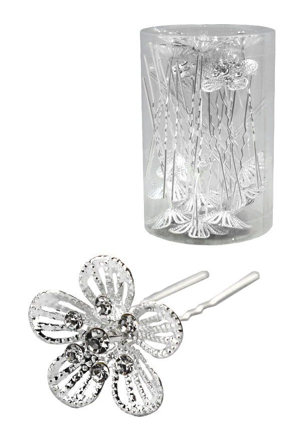 Magic Gold Fashion Hair Pins #7675 Silver