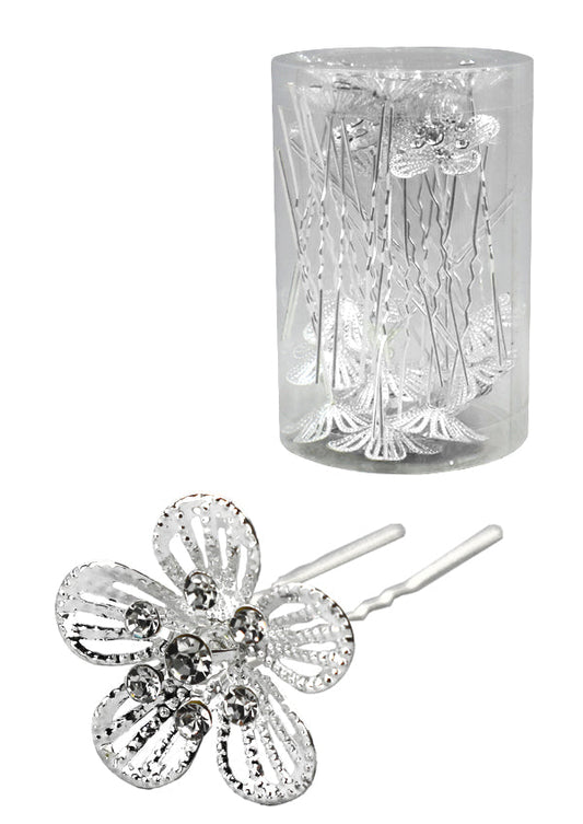 Magic Gold Fashion Hair Pins #7675 Silver