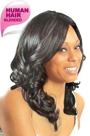 Harriet Human Hair Blend Wig - Beautiful Black Hair