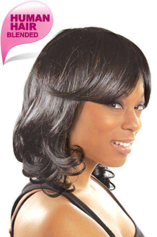 Magic Gold Human Hair Blend Wig Keisha - Beautiful Black Hair