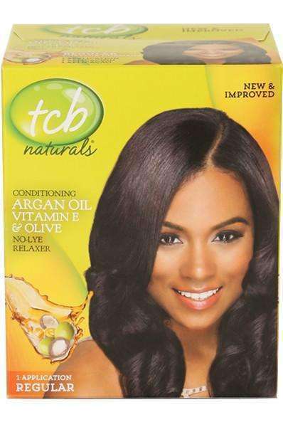 TCB Naturals No Lye Argan & Olive Relaxer - Regular - Beautiful Black Hair