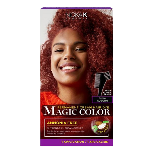 Magic Color Permanent Cream Hair Dye - Auburn - Beautiful Black Hair