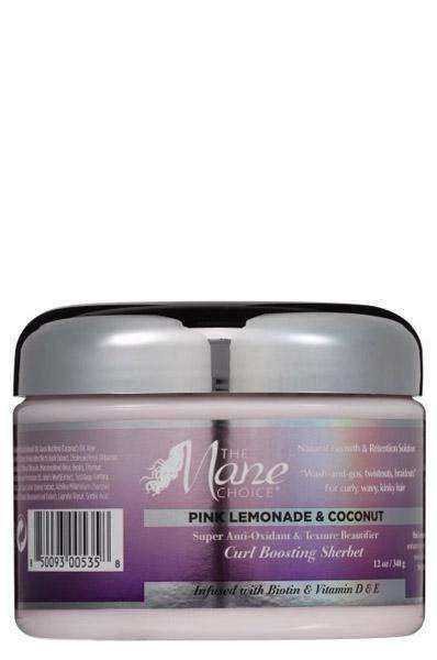 The Mane Choice Pink Lemonade & Coconut Super Antioxidant & Texture Beautifier Curl Boosting Sherbet - Beautiful Black Hair