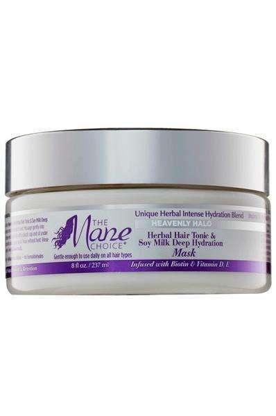The Mane Choice Heavenly Halo Herbal Hair Tonic & Soy Milk Deep Hydration Mask - Beautiful Black Hair