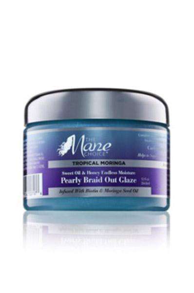 The Mane Choice Tropical Moringa Sweet Oil & Honey Endless Moisture Pearly Braid Out Glaze - Beautiful Black Hair